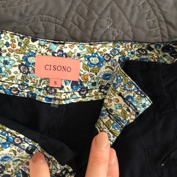 NWOT khaki shorts navy blue - Picture 2 of 6